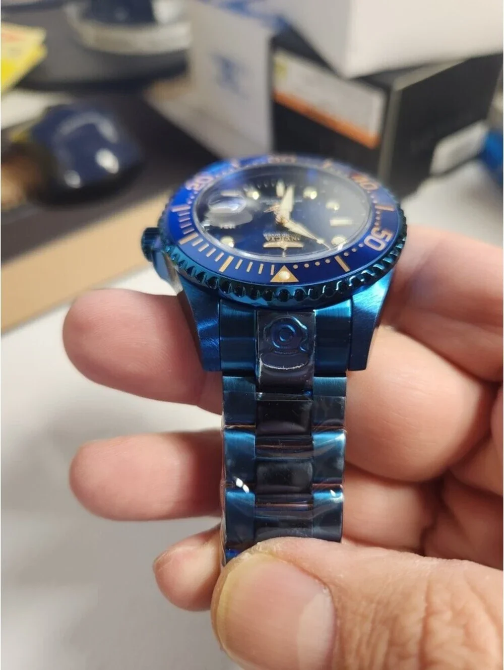 Invicta Blue Label Grand Diver Automatic Men's Watch - 47mm, Blue (27751